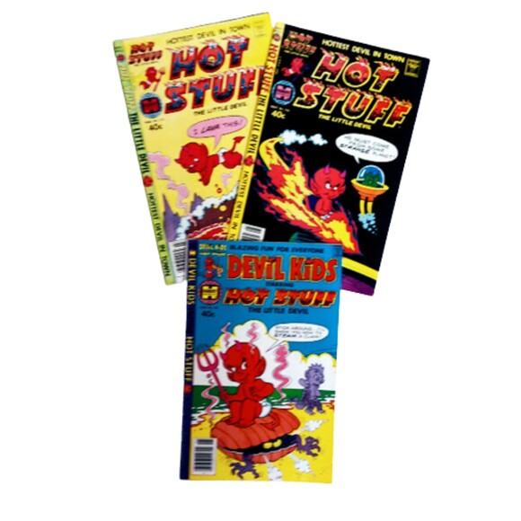 lot of 3 Vintage Comic Books Devil kids Hot Stuff Little...